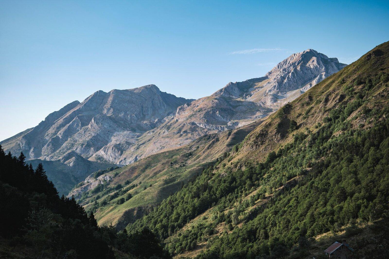 Hiking Pyrenees landscape